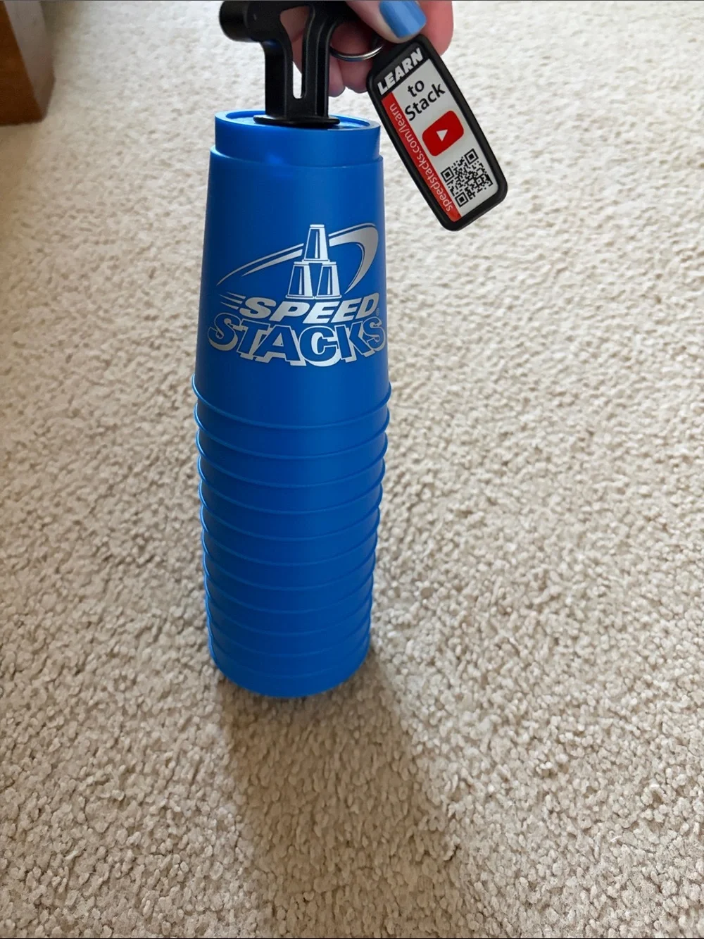 Speedstacks blue stacking